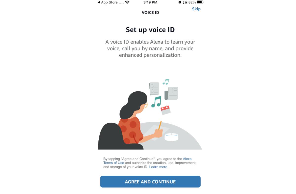 Voice ID set up